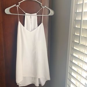 Express white tank - size Small